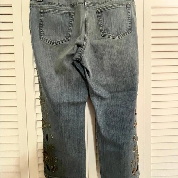 INC Embroidered Blue Jeans - Picture 5 of 6